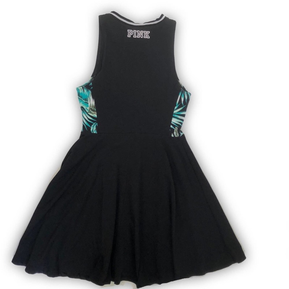 VS PINK cheer sleeveless dress tropical panels XS